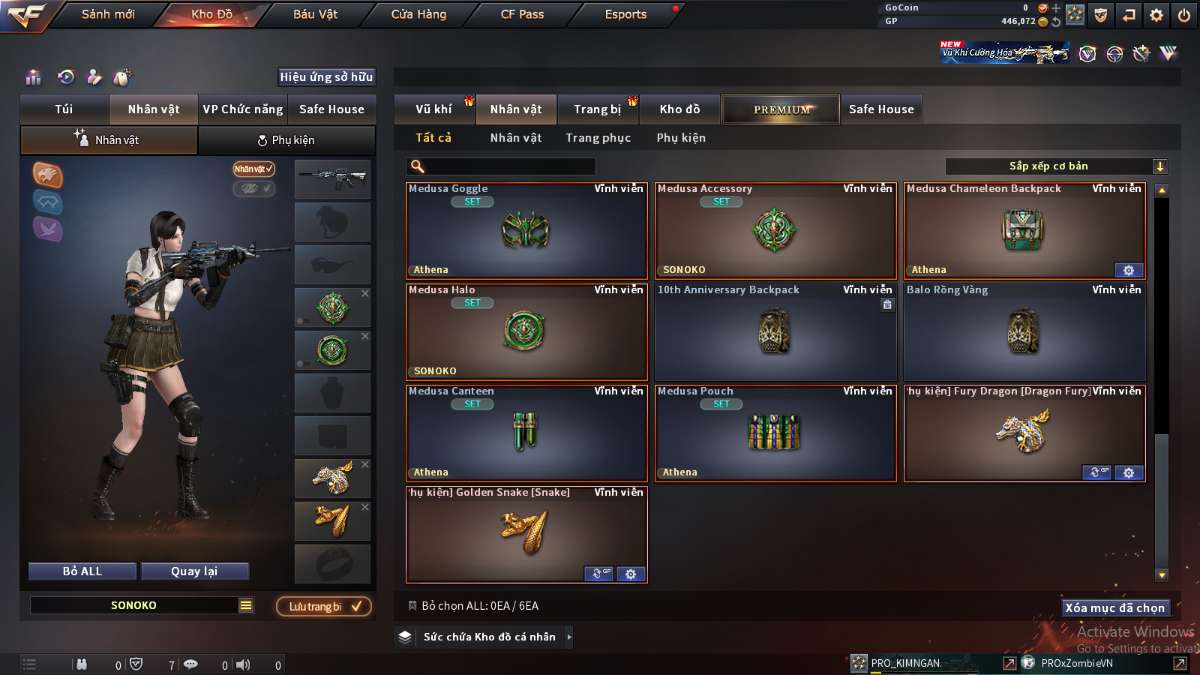 shop acc cf uy tin gia re